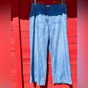 Chicos cotton/lyocell wide leg lightweight jeans/pants